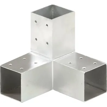 Příslušenství pro plot vidaXL Trámová spojka ve tvaru Y pozinkovaný kov 71 x 71 mm [145457]