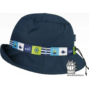 Klobouk Bavlněný letní klobouk Dráče - Palermo 37, tmavě modrá, lodě Barva: Modrá tmavě, Velikost: 48-50