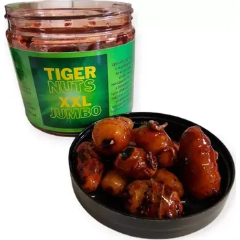 Návnadová surovina Naložený tygří ořech XXL Bloodworm (patentka) + moučný červ (Největší tygří ořech na trhu!)