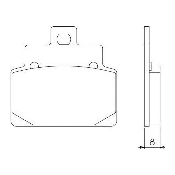 Brzdový komplet Brenta FT4028 přední sintrované brzdové destičky na motorku APRILIA LEONARDO 150 rok 99-04