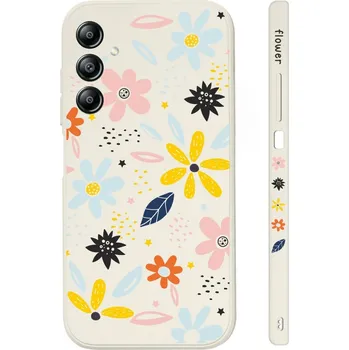 Pouzdro na mobilní telefon Kryt Design Samsung A34 Barevné kvítky (obal neboli pouzdro na Samsung A34)