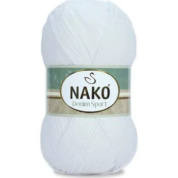 Příze Nako Denim Sport Barva: bílá - 208