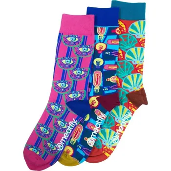 Dámské oblečení Meatfly ponožky Globe socks - S19 Triple pack L/XL