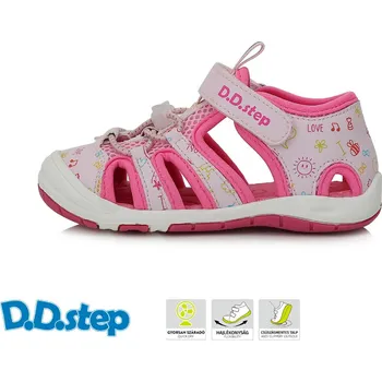 D.D. Step D.D.STEP dětské letní sandály G065-41329D dark pink Velikost: 27