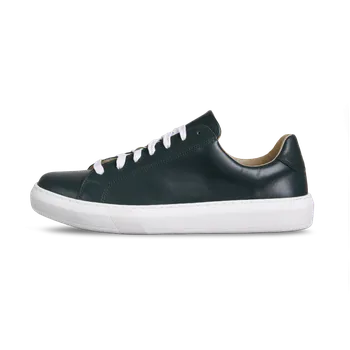 Pánské tenisky Vasky Glory Green - Pánské kožené tenisky / botasky zelené | česká výroba ze Zlína 44 EU