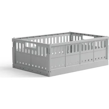 Úložný box Skládací přepravka maxi Made Crate - misty grey