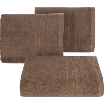 Bytový textil BAVLNĚNÝ RUČNÍK GALA 70X140 CM TMAVĚHNĚDÁ