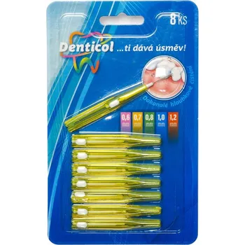 Mezizubní kartáček Denticol V01 vel. 0,7 mm - mezizubní kartáček vysouvací, 8ks