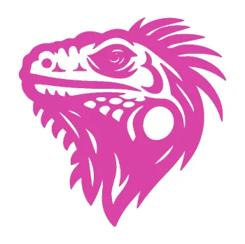 Samolepící dekorace SAMOLEPKA Leguán 002 levá (16 - růžová) NA AUTO, NÁLEPKA, FÓLIE, POLEP, TUNING, VLASTNÍ TEXT, TISK, AUTOSAMOLEPKY.cz, POLEPY, OBRÁZEK, LOGO, SAMOLEPKY