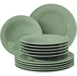Jídelní servis,porcelán SELTMANN WEIDEN BEAT s reliéfem drážek 12dílný, varianty Zelená