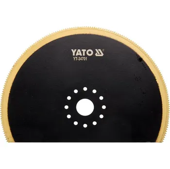 Řezný kotouč Yato | Segmentový kotouč pro multifunkci BIM - TIN, 100 mm (dřevo, kov), 12 otvorů YT-34701