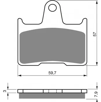 Autodíl Brzdové destičky GOLDFREN 148 S33 STREET REAR