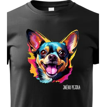 Chlapecké tričko Dětské tričko Čivava, Barva Černá, Velikost 158 cm/12 roků, Canvas Dětské tričko 2554