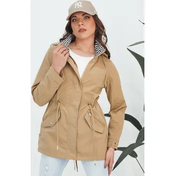 Dámská parka Dstreet Trendy tmavě béžová dámská parka Avelin
