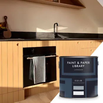 barva na zeď Paint & Paper Library Barva na sádrokarton na zeď - Matná vysoce omyvatelná a odolná - 2,5L - Architects' Eggshell Odstíny: PLASTER IV (404)