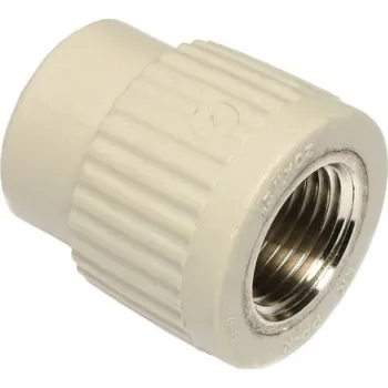 Vodovodní potrubí Wavin EKOPLASTIK PPR přechodka 40mm, 5/4", s kovovým závitem vnitřním a osmihranem, svařovací, voda, PP-R