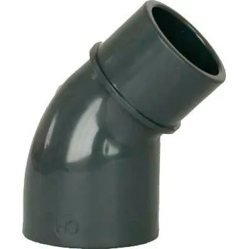 PVC tvarovka - Úhel 45° 50 int. x 50 ext. Velikost: 50 int. x 50 ext.
