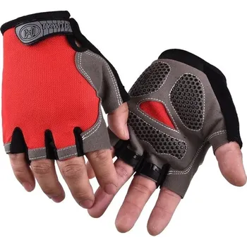 Cyklistické rukavice Cyklistické prodyšné rukavice - Upgradovaná červená,M