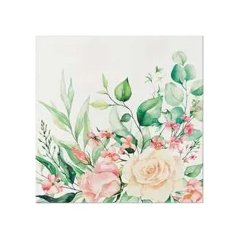 Papírový ubrousek Ubrousky PAW AIRLAID 40x40 cm Floral moments [50 ks],rychlé dodání
