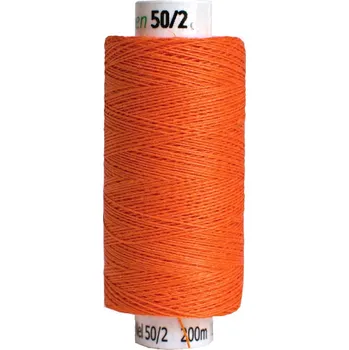 Nit Snový svět (17) Lněná nit na paličkování TEX33x2 oranžová