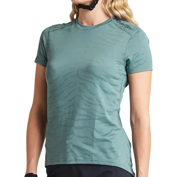 cyklistický dres Bike dres Troy Lee Designs Wms Lilium SS Jersey tiger jacquard steel green XS 2024 - Odesíláme do 24 hodin