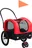vidaXL Vozík pro psa za kolo a na běhání 2v1 63,5 x 103 x 143 cm, červený/černý