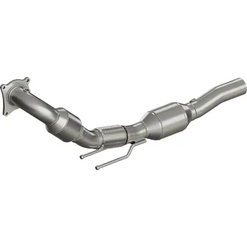 Zadní díl výfuku HJS downpipe 70 mm včetně katalyzátoru pro Volkswagen Golf VI GTi typ 1KM, emisní norma Euro 5, 2.0, 147kw (CAWB)