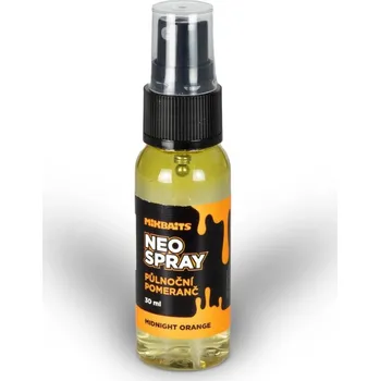 Návnadová surovina Mikbaits Neo Spray 30 ml - Půlnoční pomeranč