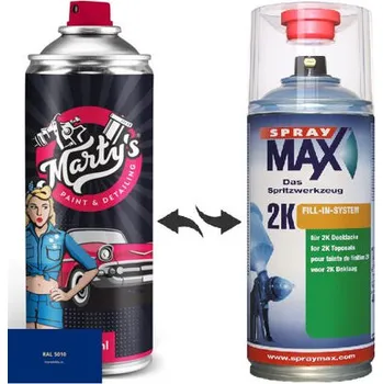 Barva ve spreji Barva ve spreji RAL 5010 stupeň lesku Vysoký lesk kvalita laku 1K Akrylátový lak