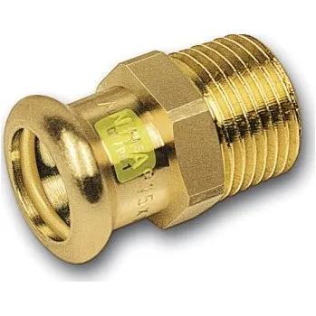 rozdělovač topení Sanha PRESS GAS 11243G přechodová vsuvka 22x1", s koncem na vnitřní lisování a s vnějším závitem, plyn, měď