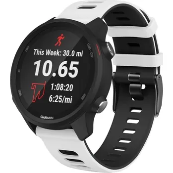 Příslušenství k chytrým hodinkám VSECHNONAMOBIL 64924 TWO-COLOR Řemínek Garmin Vivoactive 3 černý-bílý