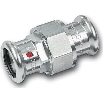 rozdělovač topení Sanha THERM 24330 šroubení 28mm, těsnící naplocho, s konci na vnitřní lisování, topení, uhlíková ocel