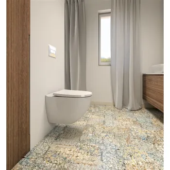 Klozet Závěsné WC s víkem OPTIMA RIMOFF, 530×440 mm