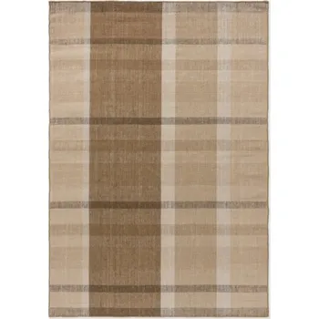 Vopi Outdoorový koberec B&C Zone Block Stripe&Check cashew 497501 Brink & Campman (Varianta: 160 x 230)