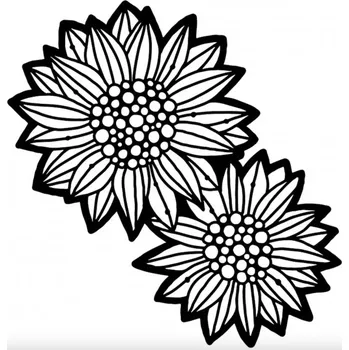 Šablona TCW 12aquot;x12aquot; (30,5x30,5 cm) - Wild Sunflowers
