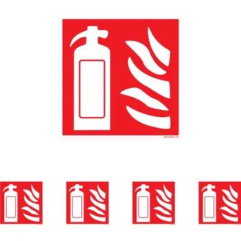 Značení Walteco Hasicí přístroj, 150x150mm, samolepka Množství: 5 ks