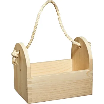 Dřevěný stojan na couvert, 19 x 13 x 15 cm, přírodní