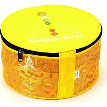 Obal na květináč Obal na tibetskou mísu žlutý Singing Bowl 23 cm