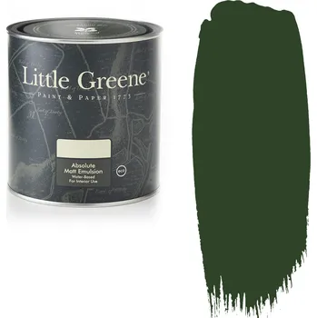 Olej na dřevo Little Greene Dark Brunswick Green (88) Báze: Flat Oil Eggshell, Objem: 1 L
