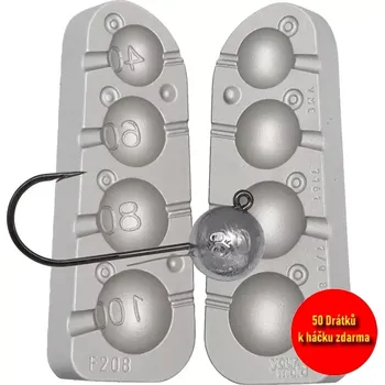 FORMA NA JIGOVÉ HLAVY 40,60,80,100G+50 DRÁTKŮ ZDARMA