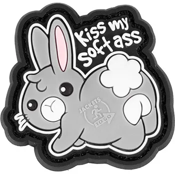 Nášivka JTG PVC 3D nášivka "KISS MY SOFT ASS" micro