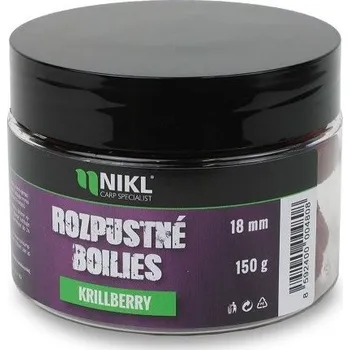 Boilies Nikl Rozpustné Boilies Krill Berry 150 g - 24mm