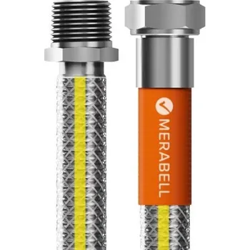 Plynová hadice Merabell GAS PROFI hadice R1/2"-G1/2", 150cm, plyn, nerez ocel