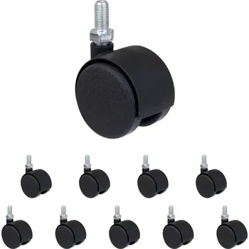 Walteco Nábytkové kolečko, průměr 40 mm, M8, nosnost 20 kg Množství: 10 ks