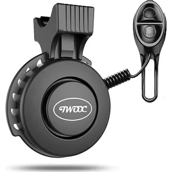 Zvonek na kolo Twooc L8E1 elektronický zvonek černý