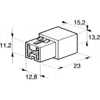 Auto elektroinstalace Izolační kryt 2ks dutinky 6,3 mm, balení 100ks<br />Výrobce: IMP - 428976