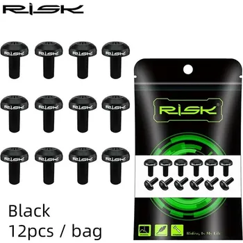 Brzda na kolo Ultralehké titanové šrouby na kotoučovou brzdu - 12ks černá