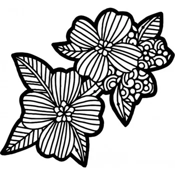 Šablona TCW 6aquot;x6aquot; (15,2x15,2 cm) - Dogwood Pair