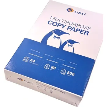 Faxový papír Kante Kancelářský papír - G&G A4, bílý, 80 g/m2, 500 listů 80g, A4