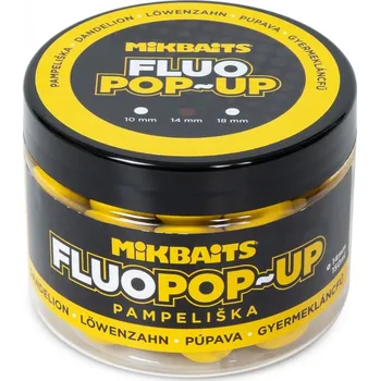 Boilies Mikbaits Plovoucí fluo boilie 150ml 18mm - Plovoucí fluo boilie 150ml - Pampeliška 18mm